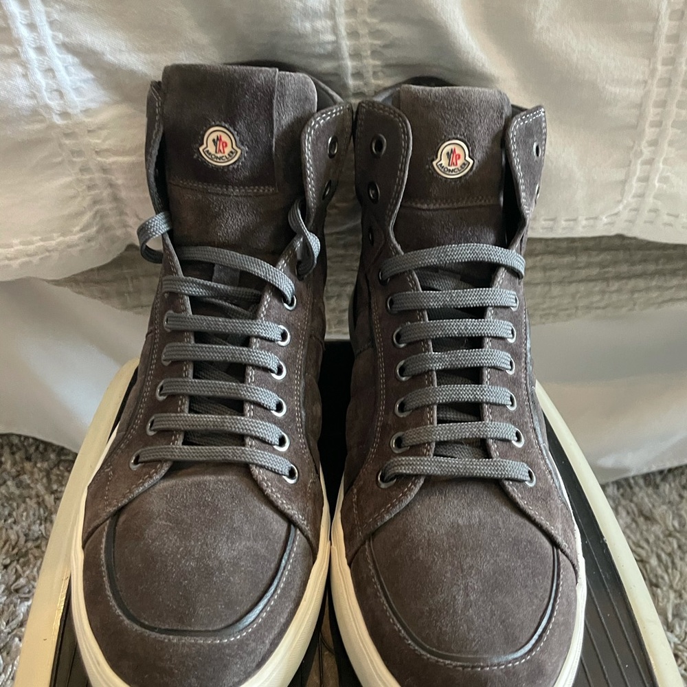 New Moncler suede high top sneakers